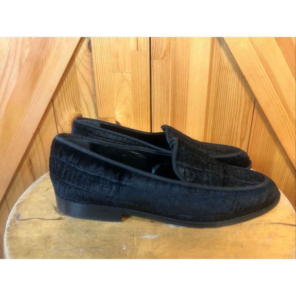 Andre Assous Womens Black Velvet Shoes Size 7
